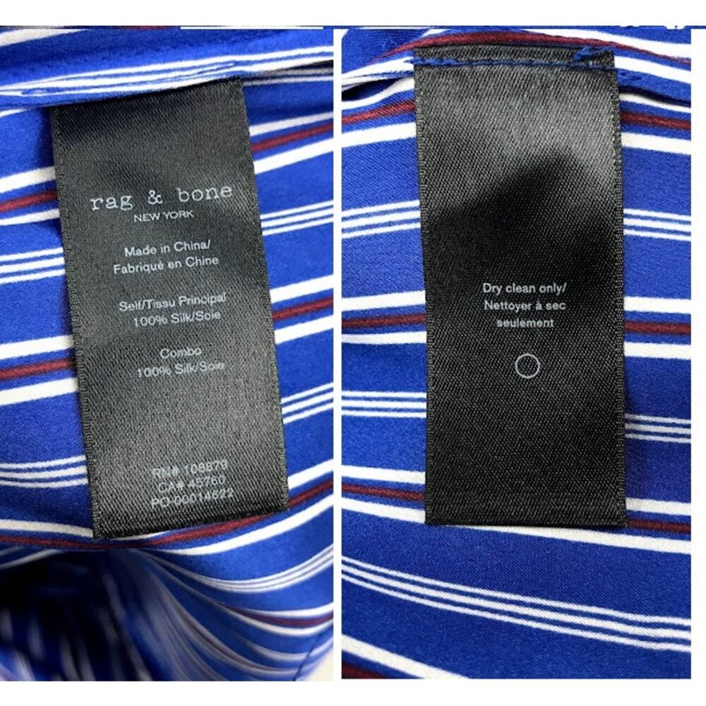 Rag & Bone Felix Stripe Jumpsuit 0 Surplice V-Nec… - image 6